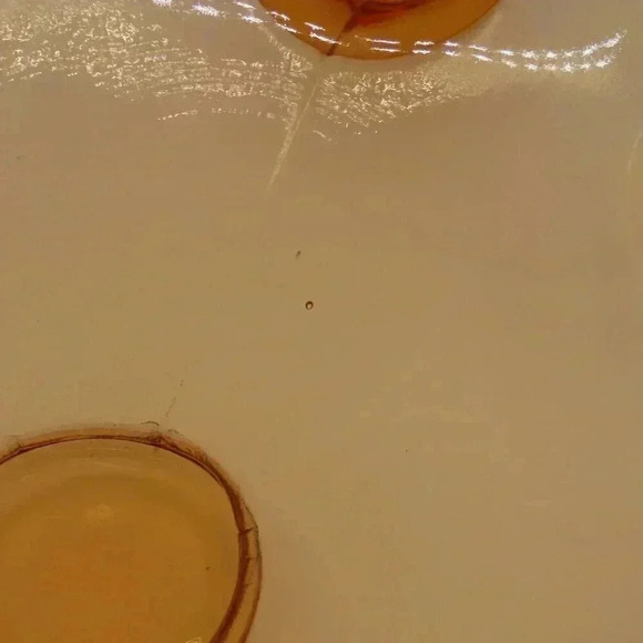Amber Footed Glass Dish 8.5 inches Vintage - Picture 6 of 8